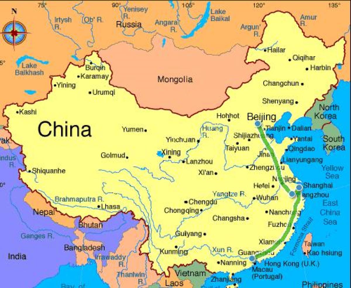 Çin Halk Cumhuriyeti harita