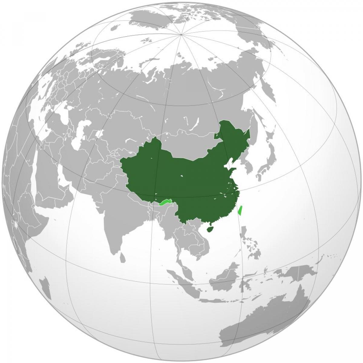Çin harita dünya