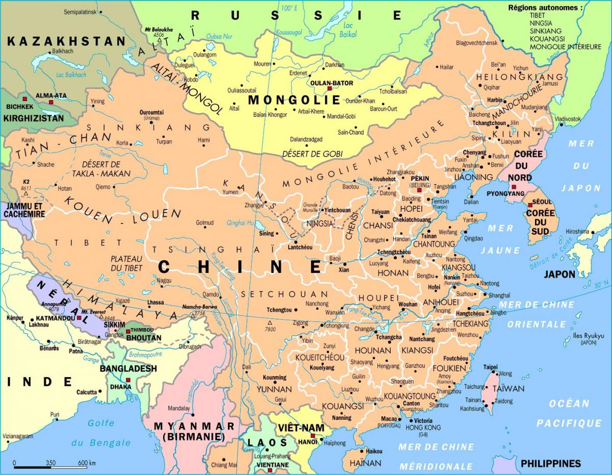 Çin harita hd