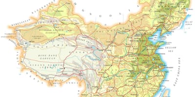 Çin harita topografya