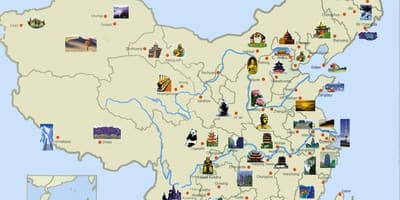 Turistik harita Çin
